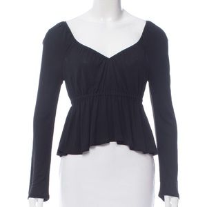 Dolce and Gabbana long sleeve V-neck top.